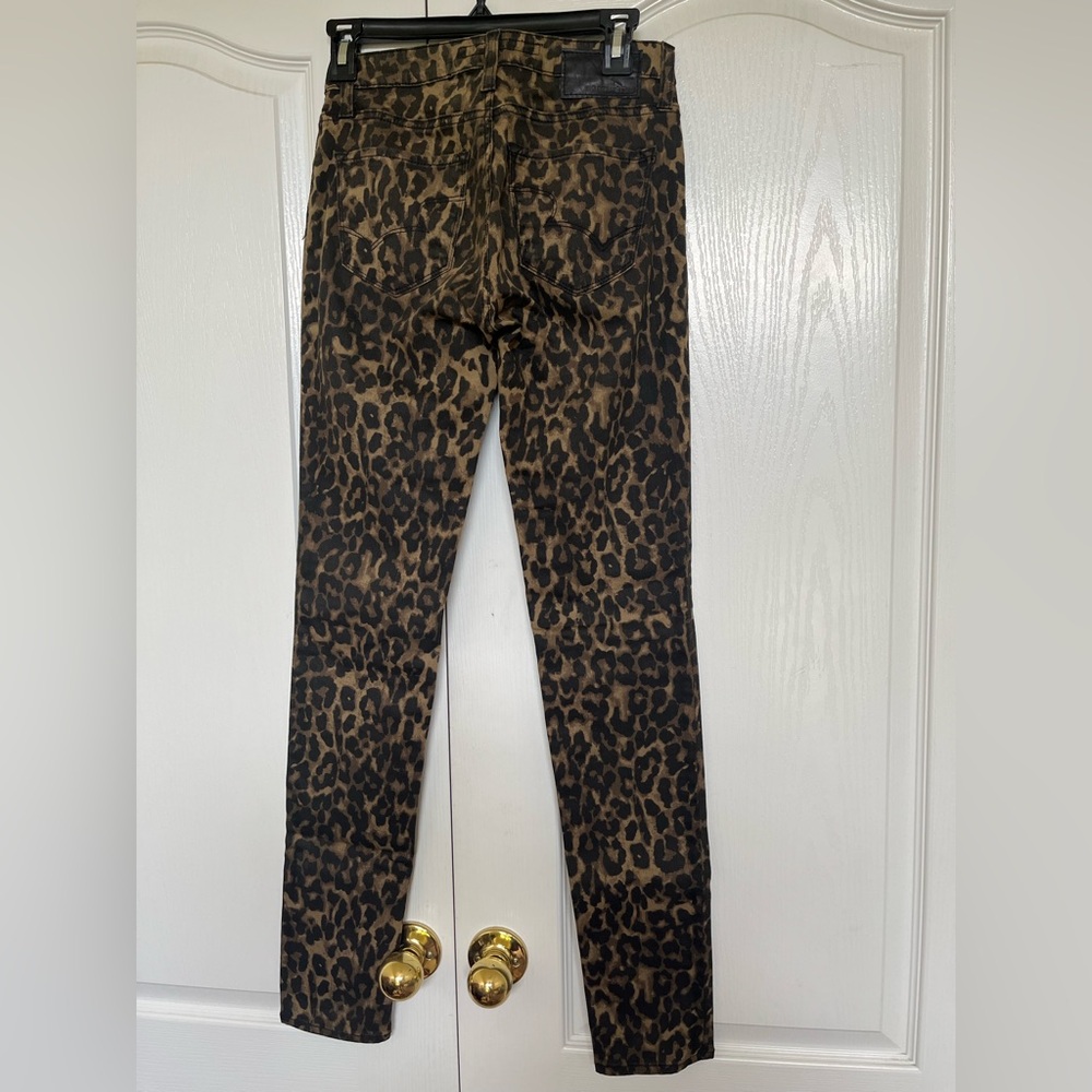 Leopard Print Women's Jeans - Picture 3 of 9